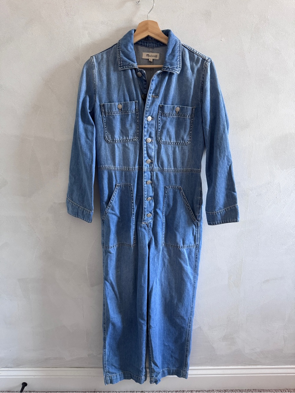Madewell - Light Blue Denim Jumpsuit - Size S